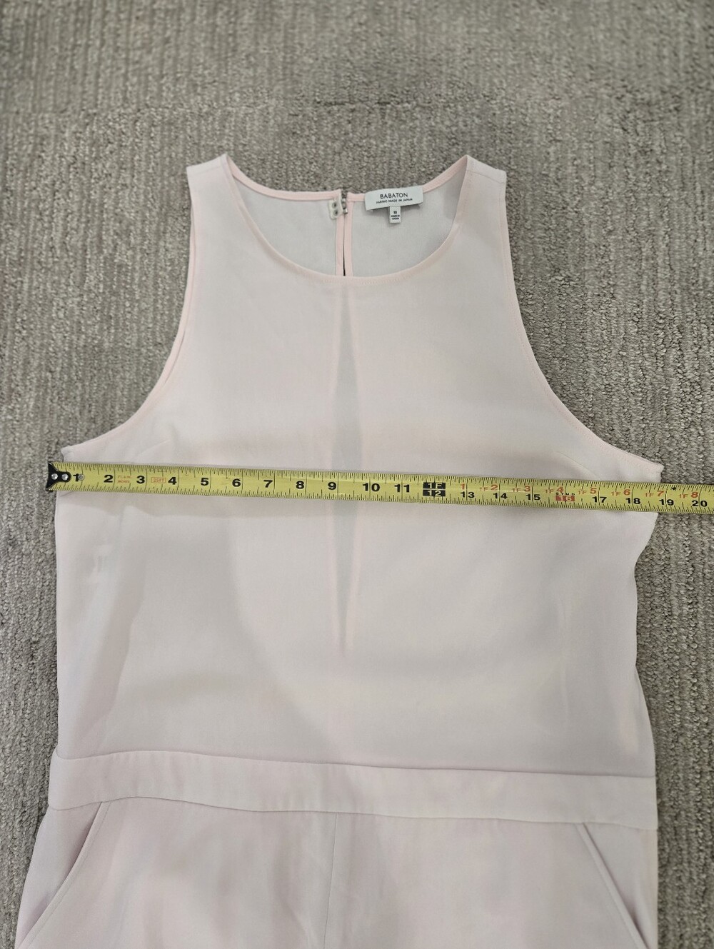 Babaton Branson Sleeveless Blush Pink Jumpsuit - Clean Minimal Design - Picture 14 of 16